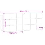 Casa si Gradina - Mobilier - Paturi si accesorii - Accesorii paturi - Tablie de pat Gri din beton 100 cm Lemn compozit - Infinity.ro
