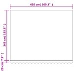 Casa si Gradina - Gradina si terasa - Umbrele si pavilioane - Umbrele - Panza de rezerva copertina, multicolor, 4,5x3,5 m - Infinity.ro