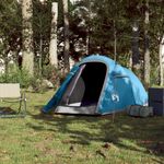 Sport si Outdoor - Camping - Corturi camping - Cort de camping tunel pentru 2 persoane, albastru, impermeabil - Infinity.ro