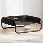 Petshop - Accesorii petshop - Culcusuri si custi - Culcusuri si saltele - Pat inaltat pentru caini, antracit, tesatura Oxford și otel, mărime 57x57x24 cm - Infinity.ro