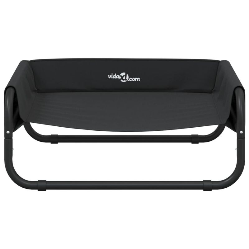 Petshop - Accesorii petshop - Culcusuri si custi - Culcusuri si saltele - Pat inaltat pentru caini, antracit, tesatura Oxford și otel, mărime 57x57x24 cm - Infinity.ro