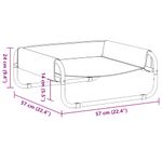 Petshop - Accesorii petshop - Culcusuri si custi - Culcusuri si saltele - Pat inaltat pentru caini, antracit, tesatura Oxford și otel, mărime 57x57x24 cm - Infinity.ro