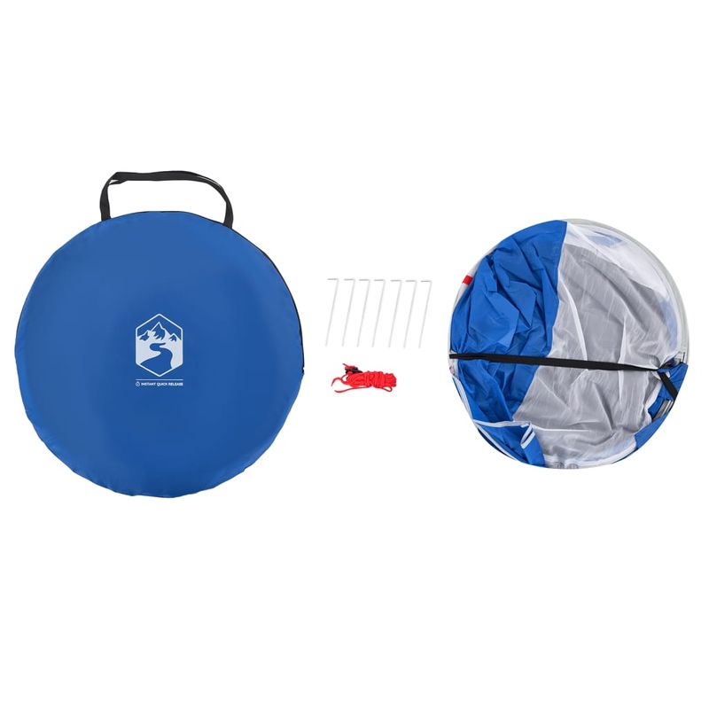 Sport si Outdoor - Camping - Corturi camping - Cort de plaja pop-up, albastru, rezistent la apa - Infinity.ro
