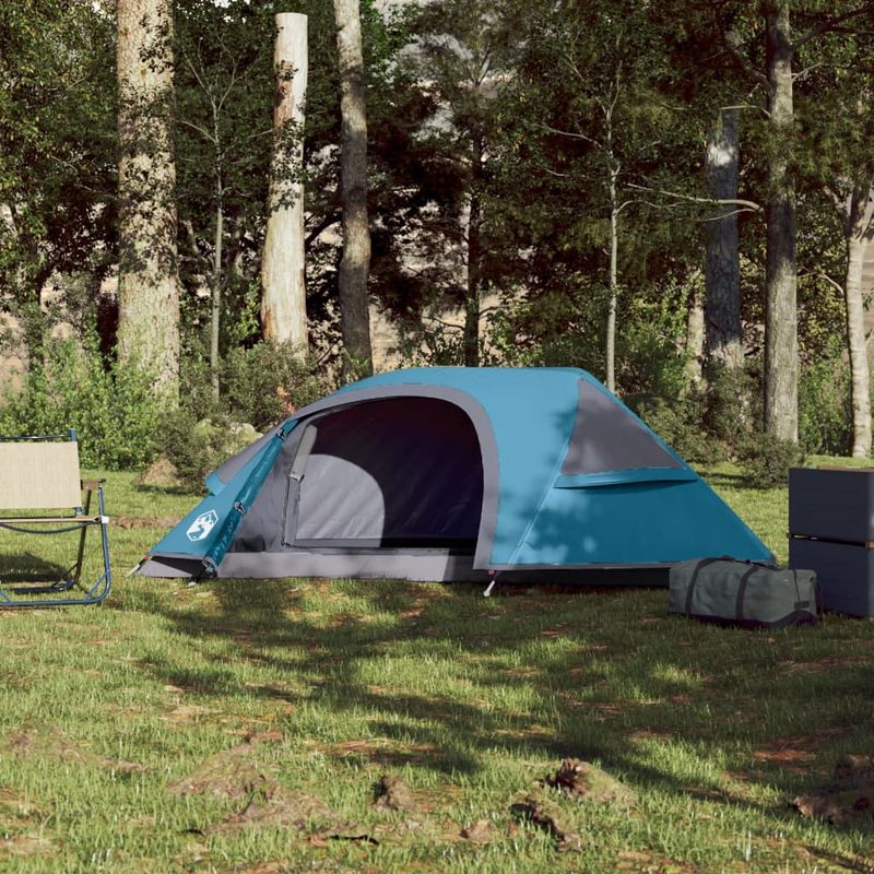 Sport si Outdoor - Camping - Corturi camping - Cort de camping cupola pentru 1 persoana, albastru, impermeabil - Infinity.ro