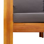 Casa si Gradina - Gradina si terasa - Mobilier exterior - Canapele si fotolii gradina - Scaun de gradina cu perne, lemn masiv de acacia - Infinity.ro