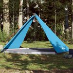 Sport si Outdoor - Camping - Corturi camping - Cort de familie Tipi pentru 8 persoane, albastru, impermeabil - Infinity.ro
