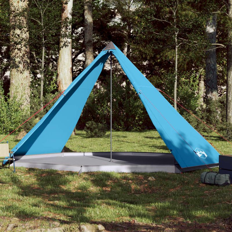 Sport si Outdoor - Camping - Corturi camping - Cort de familie Tipi pentru 8 persoane, albastru, impermeabil - Infinity.ro