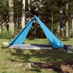 Sport si Outdoor - Camping - Corturi camping - Cort de familie Tipi pentru 8 persoane, albastru, impermeabil - Infinity.ro