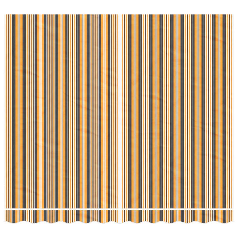 Casa si Gradina - Gradina si terasa - Umbrele si pavilioane - Pavilioane - Panza de rezerva copertina, dungi multicolore, 3x2,5 m, portocaliu și negru - Infinity.ro