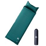 Sport si Outdoor - Camping - Saltele si accesorii pentru somn - Saltele camping - Saltea de camping auto-gonflabila cu perna integrata, verde - Infinity.ro