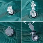 Sport si Outdoor - Camping - Saltele si accesorii pentru somn - Saltele camping - Saltea de camping auto-gonflabila cu perna integrata, verde - Infinity.ro