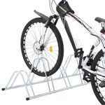 Sport si Outdoor - Ciclism - Accesorii pentru biciclete - Suporturi accesorii biciclete - Suport pentru 6 biciclete de sine statator, otel galvanizat, model triunghi - Infinity.ro