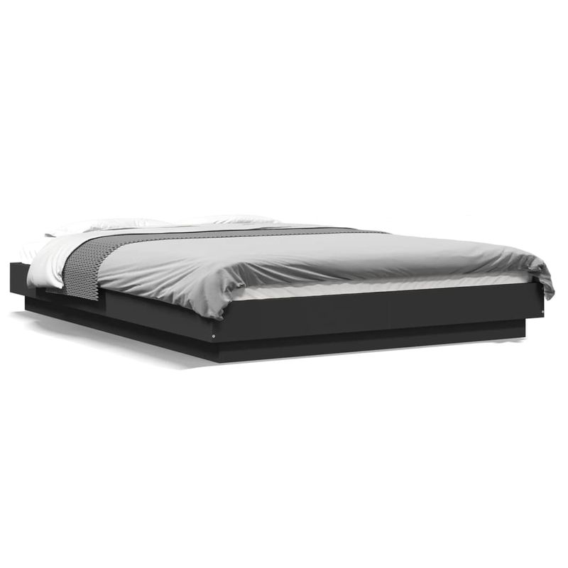 Casa si Gradina - Mobilier - Paturi si accesorii - Paturi - Cadru de pat, negru, 120x200 cm, lemn prelucrat - Infinity.ro