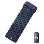 Sport si Outdoor - Camping - Saltele si accesorii pentru somn - Saltele camping - Saltea de camping gonflabila, cu perna integrata, gri - Infinity.ro