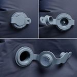 Sport si Outdoor - Camping - Saltele si accesorii pentru somn - Saltele camping - Saltea de camping gonflabila, cu perna integrata, gri - Infinity.ro
