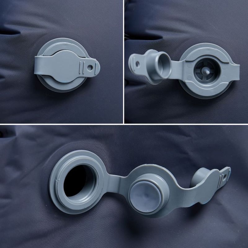 Sport si Outdoor - Camping - Saltele si accesorii pentru somn - Saltele camping - Saltea de camping gonflabila, cu perna integrata, gri - Infinity.ro