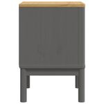 Casa si Gradina - Mobilier - Comode si corpuri - Noptiere - Noptiera, gri, 45x39x57 cm, lemn masiv de pin - Infinity.ro