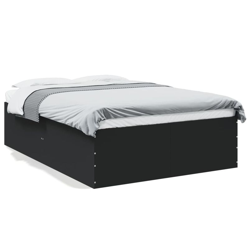 Casa si Gradina - Mobilier - Paturi si accesorii - Paturi - Cadru de pat, negru, 140x200 cm, lemn prelucrat - Infinity.ro