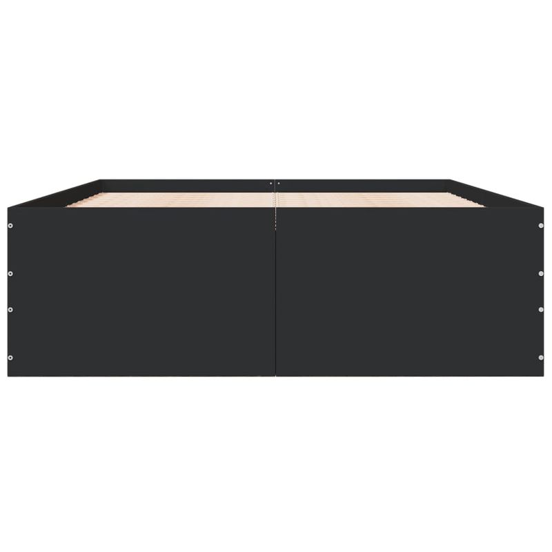 Casa si Gradina - Mobilier - Paturi si accesorii - Paturi - Cadru de pat, negru, 140x200 cm, lemn prelucrat - Infinity.ro
