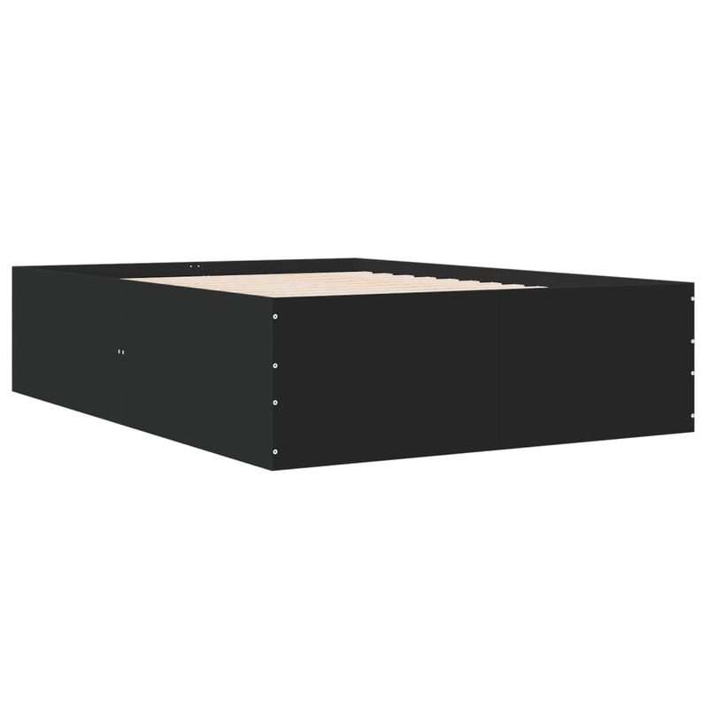Casa si Gradina - Mobilier - Paturi si accesorii - Paturi - Cadru de pat, negru, 140x200 cm, lemn prelucrat - Infinity.ro