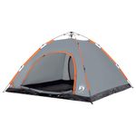 Sport si Outdoor - Camping - Corturi camping - Cort camping, 5 persoane, gri/oranj, setare rapida - Infinity.ro