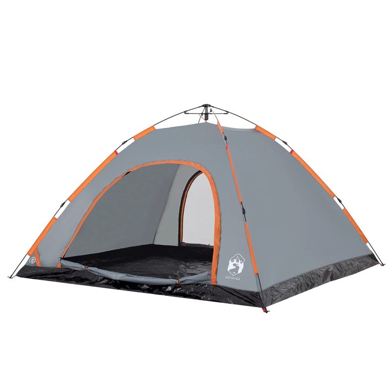 Sport si Outdoor - Camping - Corturi camping - Cort camping, 5 persoane, gri/oranj, setare rapida - Infinity.ro