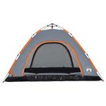 Sport si Outdoor - Camping - Corturi camping - Cort camping, 5 persoane, gri/oranj, setare rapida - Infinity.ro