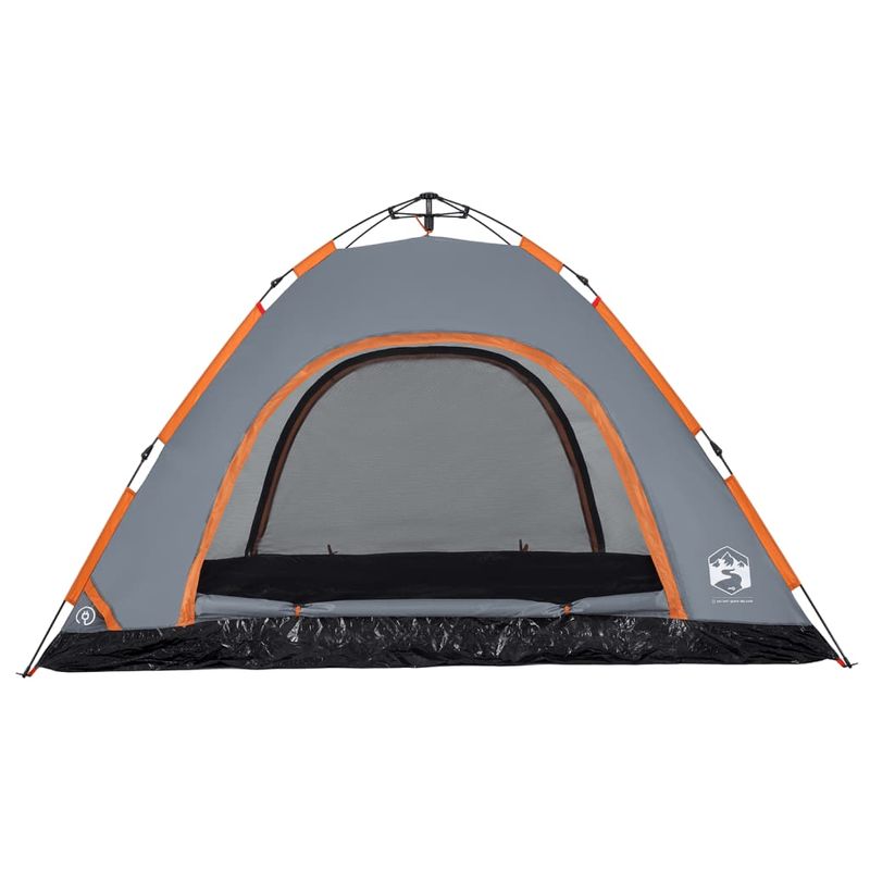 Sport si Outdoor - Camping - Corturi camping - Cort camping, 5 persoane, gri/oranj, setare rapida - Infinity.ro