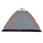 Sport si Outdoor - Camping - Corturi camping - Cort camping, 5 persoane, gri/oranj, setare rapida - Infinity.ro