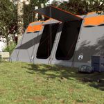 Sport si Outdoor - Camping - Corturi camping - Cort de familie tunel 8 persoane, gri/portocaliu, impermeabil - Infinity.ro