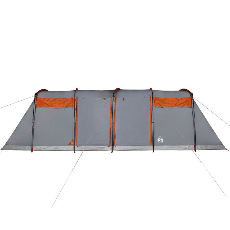 Sport si Outdoor - Camping - Corturi camping - Cort de familie tunel 8 persoane, gri/portocaliu, impermeabil - Infinity.ro