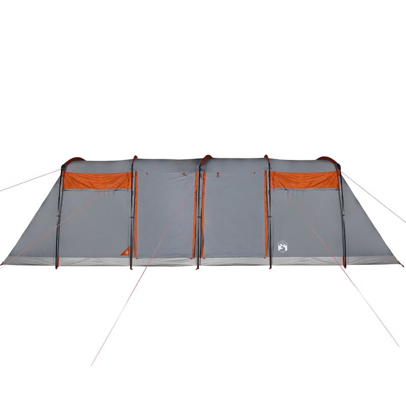 Sport si Outdoor - Camping - Corturi camping - Cort de familie tunel 8 persoane, gri/portocaliu, impermeabil - Infinity.ro