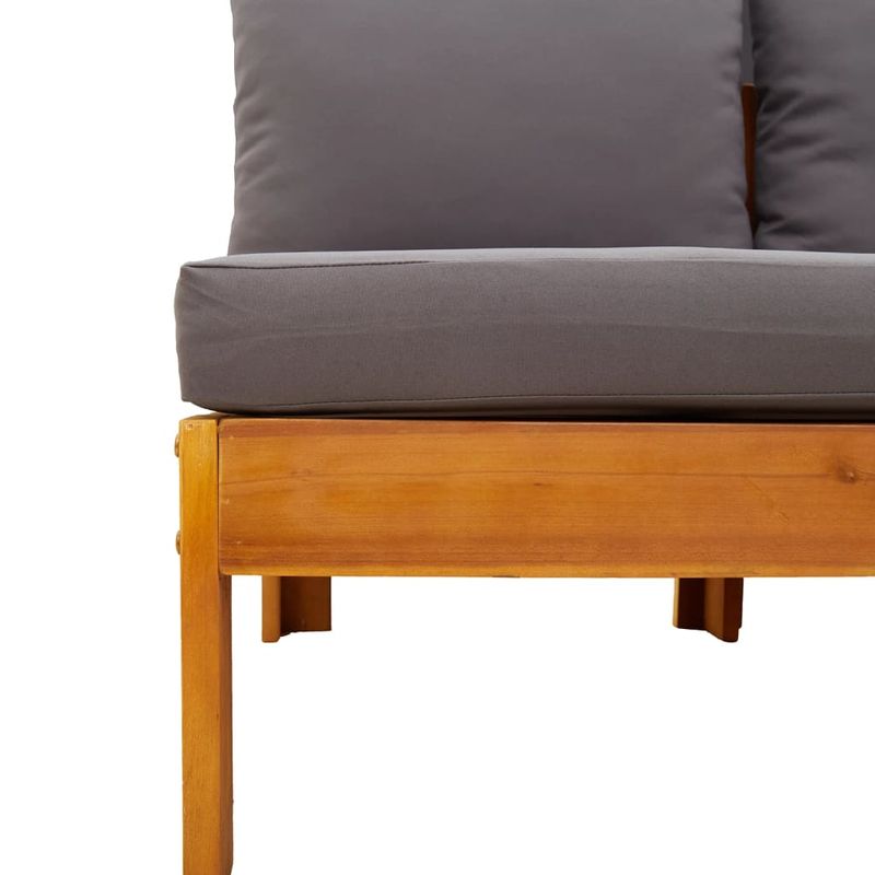 Casa si Gradina - Gradina si terasa - Mobilier exterior - Canapele si fotolii gradina - Canapea de gradina cu perne, 2 locuri, lemn masiv de acacia - Infinity.ro