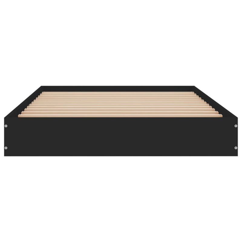 Casa si Gradina - Mobilier - Paturi si accesorii - Paturi - Cadru de pat, negru, 100x200 cm, lemn prelucrat - Infinity.ro
