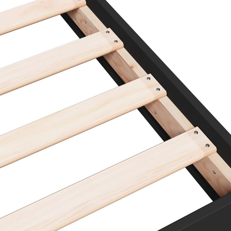 Casa si Gradina - Mobilier - Paturi si accesorii - Paturi - Cadru de pat, negru, 100x200 cm, lemn prelucrat - Infinity.ro