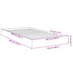 Casa si Gradina - Mobilier - Paturi si accesorii - Paturi - Cadru de pat, negru, 100x200 cm, lemn prelucrat - Infinity.ro