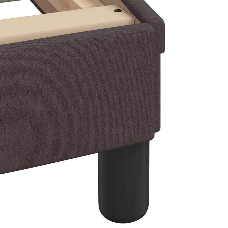 Casa si Gradina - Mobilier - Paturi si accesorii - Paturi - Pat cu saltea, maro inchis, 80x200 cm, material textil - Infinity.ro