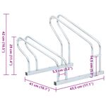 Sport si Outdoor - Ciclism - Accesorii pentru biciclete - Suporturi accesorii biciclete - Suport pentru 2 biciclete de sine statator, otel galvanizat, model poligon - Infinity.ro