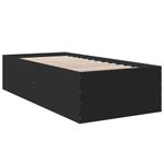 Casa si Gradina - Mobilier - Paturi si accesorii - Paturi - Cadru de pat, negru, 90x200 cm, lemn prelucrat - Infinity.ro