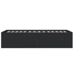 Casa si Gradina - Mobilier - Paturi si accesorii - Paturi - Cadru de pat, negru, 90x200 cm, lemn prelucrat - Infinity.ro