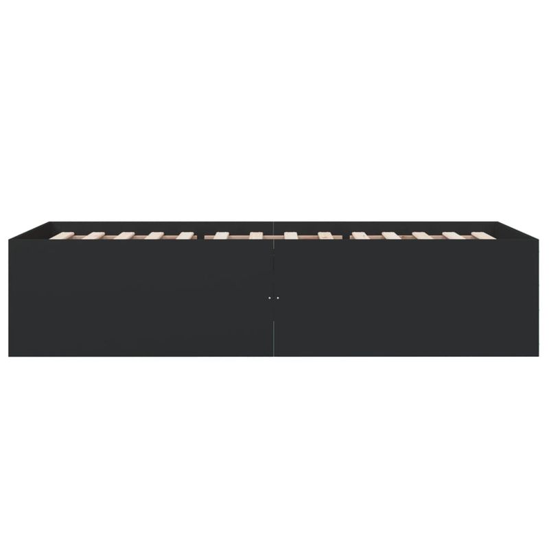 Casa si Gradina - Mobilier - Paturi si accesorii - Paturi - Cadru de pat, negru, 90x200 cm, lemn prelucrat - Infinity.ro