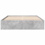 Casa si Gradina - Mobilier - Paturi si accesorii - Paturi - Cadru de pat, gri beton, 150x200 cm, lemn prelucrat - Infinity.ro