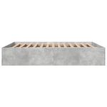 Casa si Gradina - Mobilier - Paturi si accesorii - Paturi - Cadru de pat, gri beton, 150x200 cm, lemn prelucrat - Infinity.ro