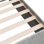 Casa si Gradina - Mobilier - Paturi si accesorii - Paturi - Cadru de pat, gri beton, 150x200 cm, lemn prelucrat - Infinity.ro