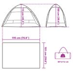 Sport si Outdoor - Camping - Corturi camping - Cort camping 4 persoane verde marin impermeabil setare rapida - Infinity.ro