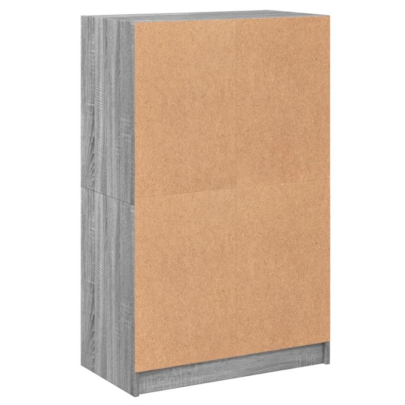 Casa si Gradina - Mobilier - Comode si corpuri - Corpuri bucatarie - Dulapuri inalte cu usi, gri sonoma, 68x37x109cm, lemn prelucrat - Infinity.ro