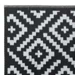 Casa si Gradina - Textile si covoare - Covoare - Covoare casa - Covor de exterior, alb si negru, 190x290 cm, PP - Infinity.ro