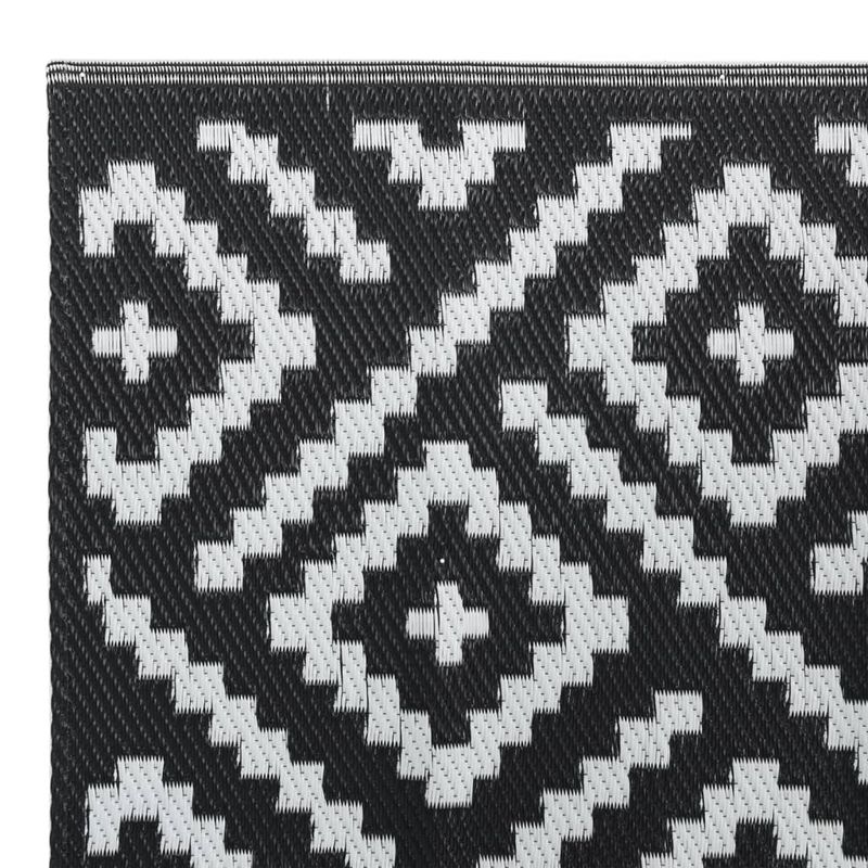 Casa si Gradina - Textile si covoare - Covoare - Covoare casa - Covor de exterior, alb si negru, 190x290 cm, PP - Infinity.ro