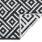 Casa si Gradina - Textile si covoare - Covoare - Covoare casa - Covor de exterior, alb si negru, 190x290 cm, PP - Infinity.ro