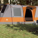 Sport si Outdoor - Camping - Corturi camping - Cort de camping tunel 4 persoane, gri/portocaliu, impermeabil - Infinity.ro